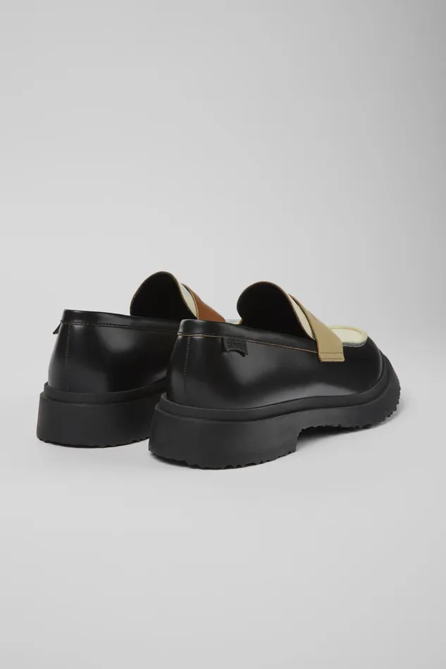 Men Twins Multicolored Leather Loafers Camper Formal Shoes