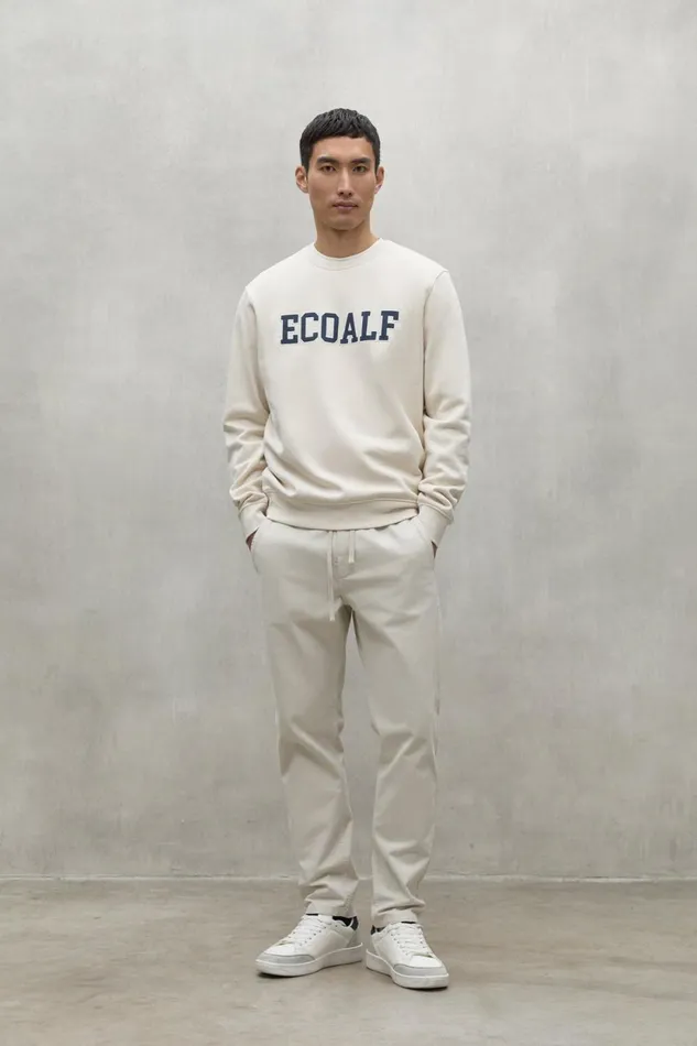 Men White Preston Sweatshirt Ecoalf Sweatshirts