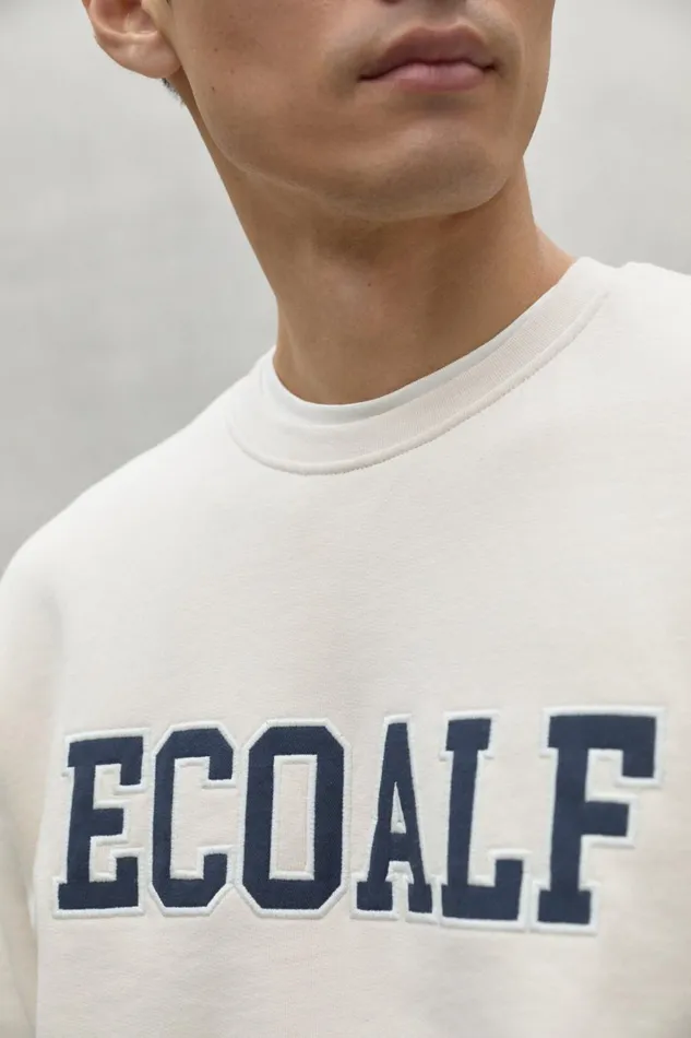 Men White Preston Sweatshirt Ecoalf Sweatshirts