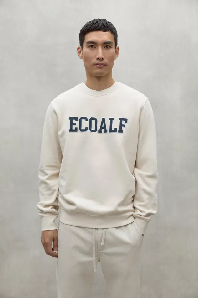 Men White Preston Sweatshirt Ecoalf Sweatshirts