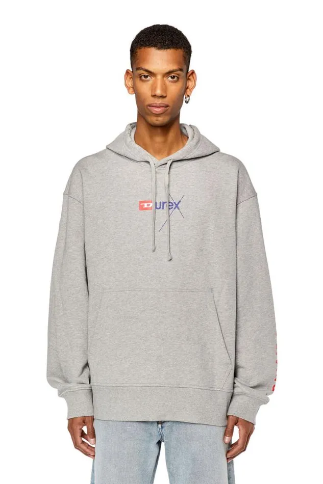 MenWomen DxSMacsHood Grey Diesel Sweaters MenWomen DxSMacsHood Grey Diesel Sweaters