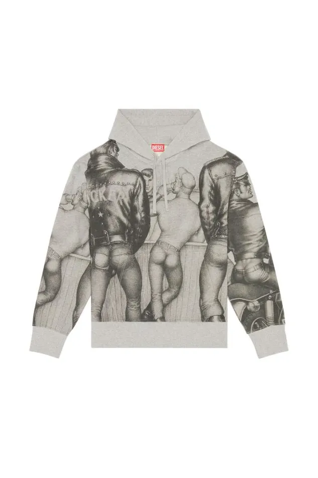 MenWomen PrSMacsHood Grey Diesel Sweaters MenWomen PrSMacsHood Grey Diesel Sweaters