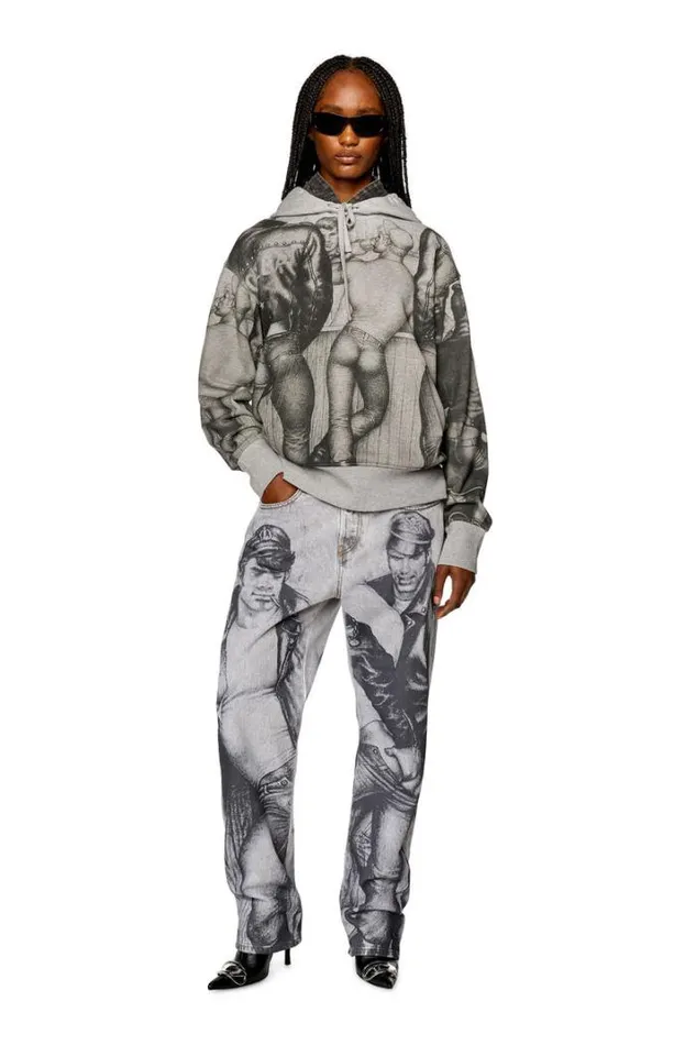 MenWomen PrSMacsHood Grey Diesel Sweaters MenWomen PrSMacsHood Grey Diesel Sweaters