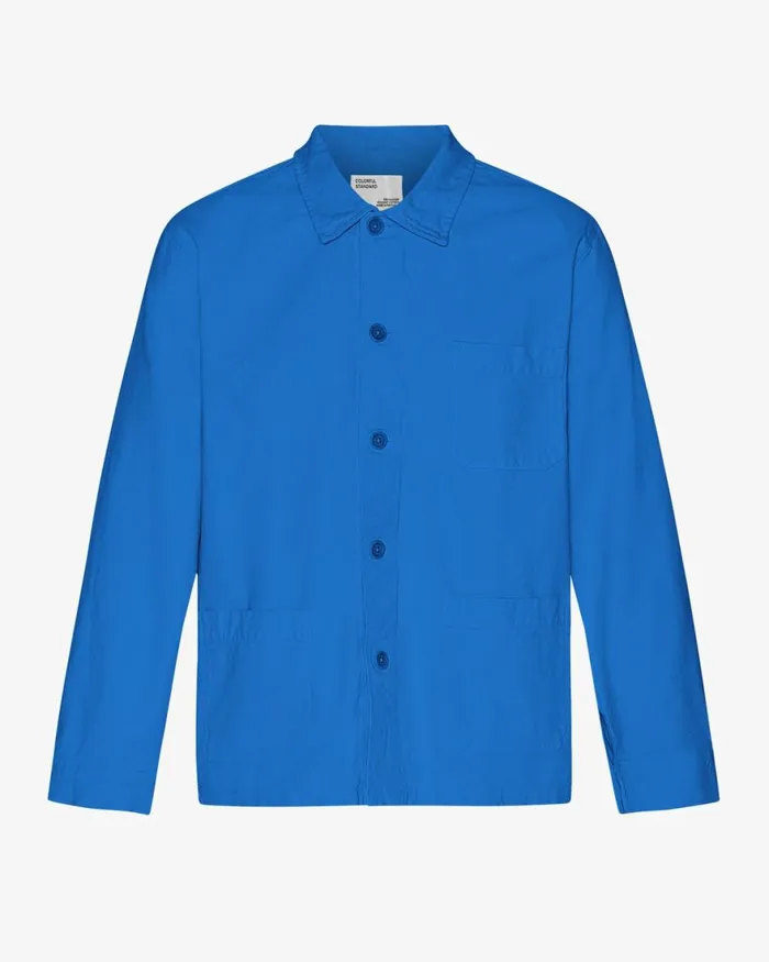 Men Workwear Jackets Colorful Standard Organic Workwear Jacket Pacific Blue