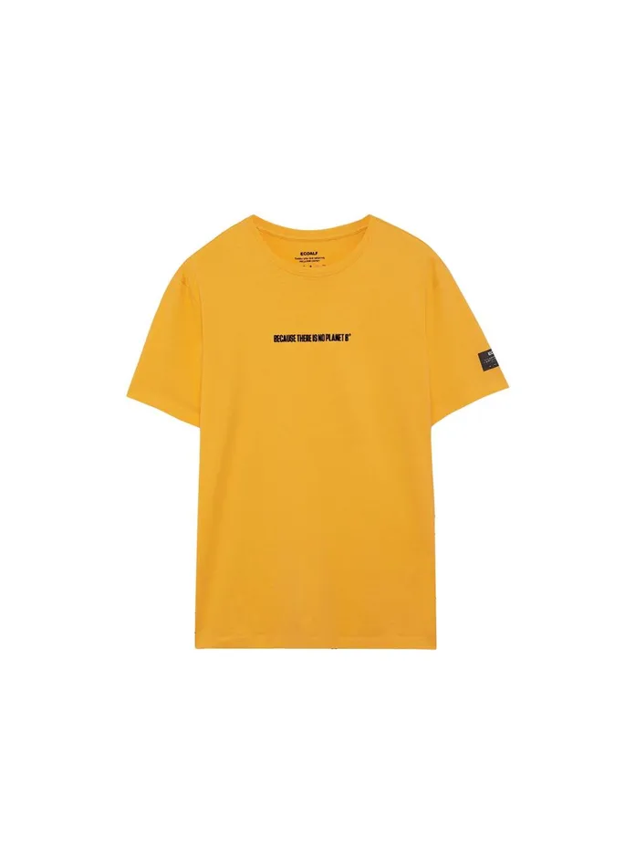 Men Yellow Bicar TShirt Ecoalf TShirts