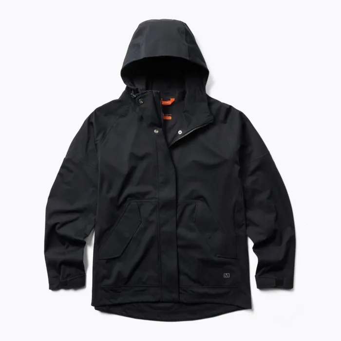 Merrell Outerwear Women Whisper Rain Shell Black