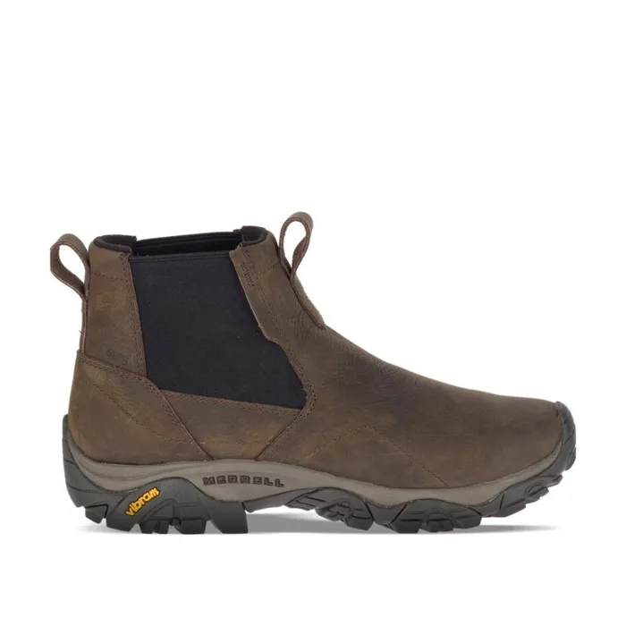 Merrell Winter Boots Men Moab Adventure Chelsea Polar Waterproof Brown