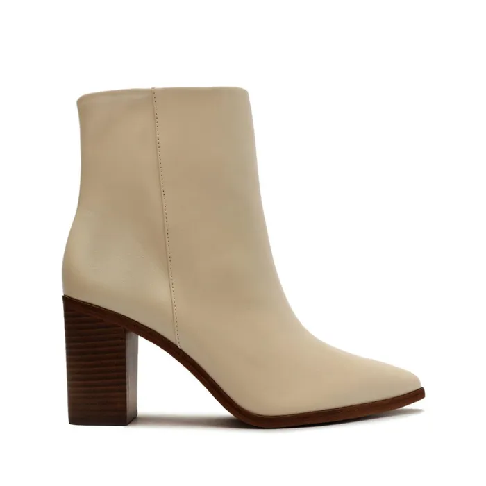 Mikki Block Bootie Oyster Women Schutz Shoes Mikki Boots