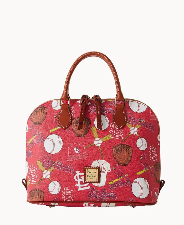 MLB Cardinals Zip Zip Satchel Cardinals Woman Dooney and Bourke Satchels