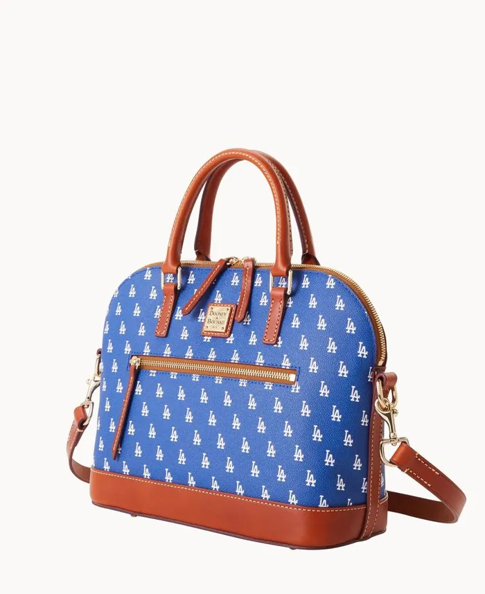 MLB Dodgers Domed Zip Satchel Dodgers Woman Dooney and Bourke Satchels MLB Dodgers Domed Zip Satchel Dodgers Woman Dooney and Bourke Satchels