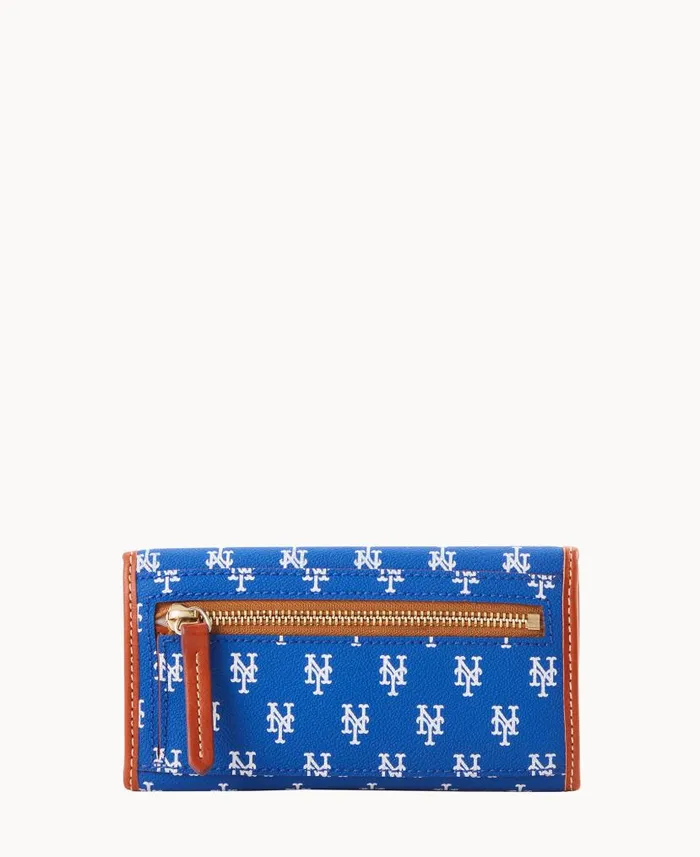 MLB Mets Continental Clutch Mets ManWoman Dooney and Bourke Wallets MLB Mets Continental Clutch Mets ManWoman Dooney and Bourke Wallets