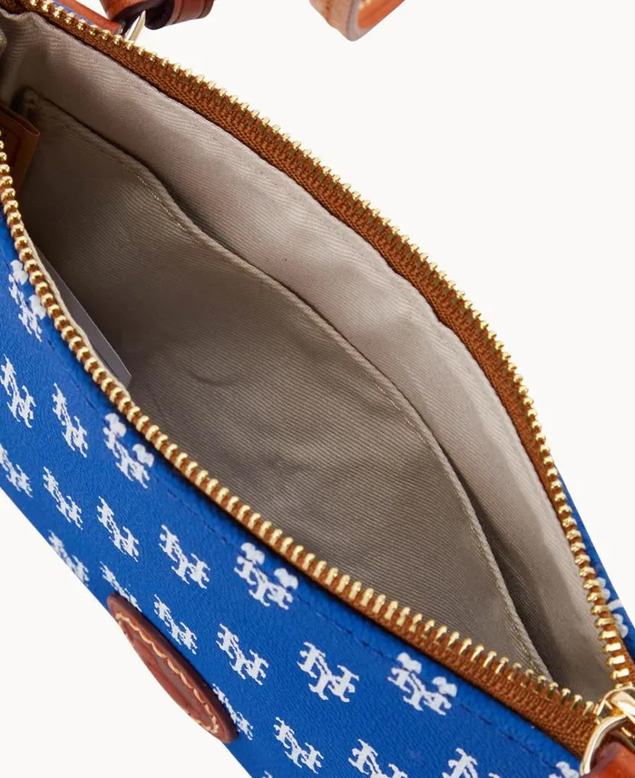 MLB Mets Top Zip Crossbody Mets Woman Dooney and Bourke Crossbodies MLB Mets Top Zip Crossbody Mets Woman Dooney and Bourke Crossbodies