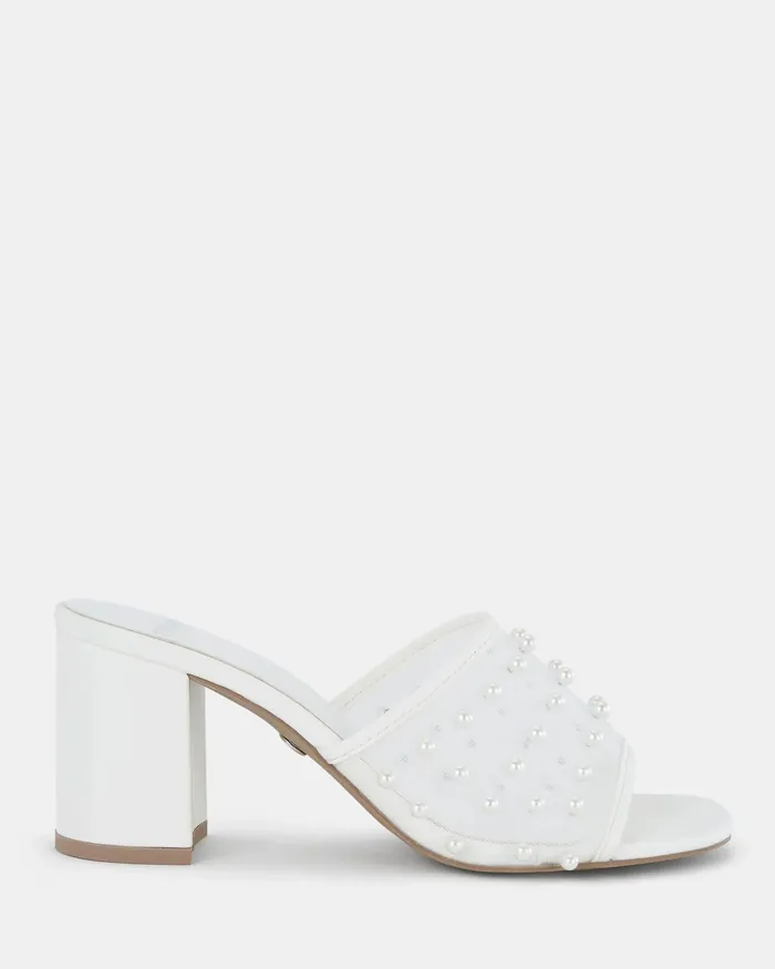 Mules Women NOVO Shoes NADIYA WHITE High Heels