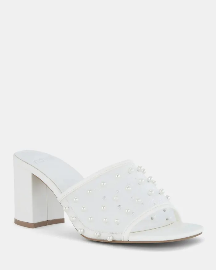 Mules Women NOVO Shoes NADIYA WHITE High Heels