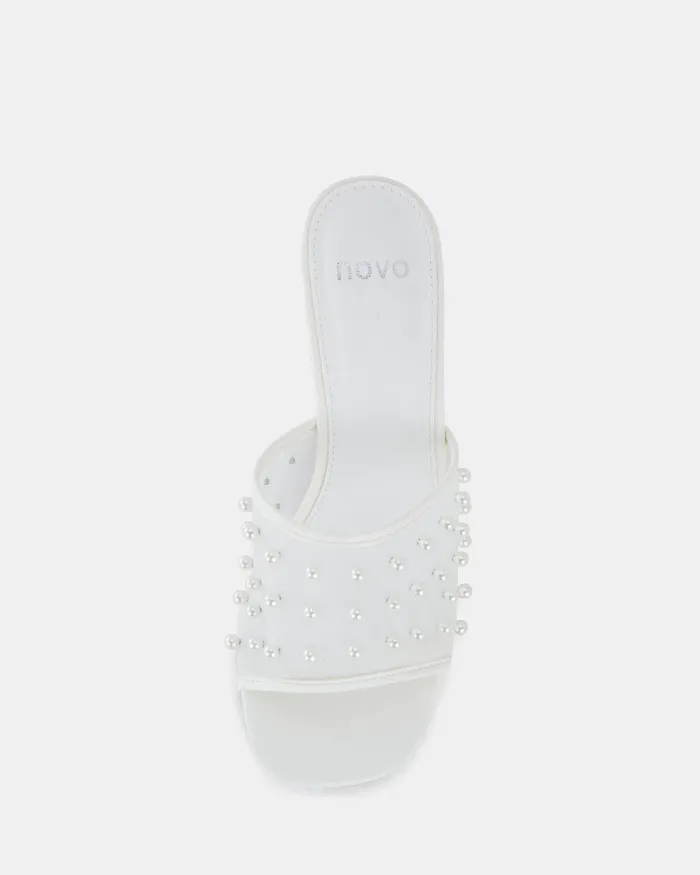 Mules Women NOVO Shoes NADIYA WHITE High Heels