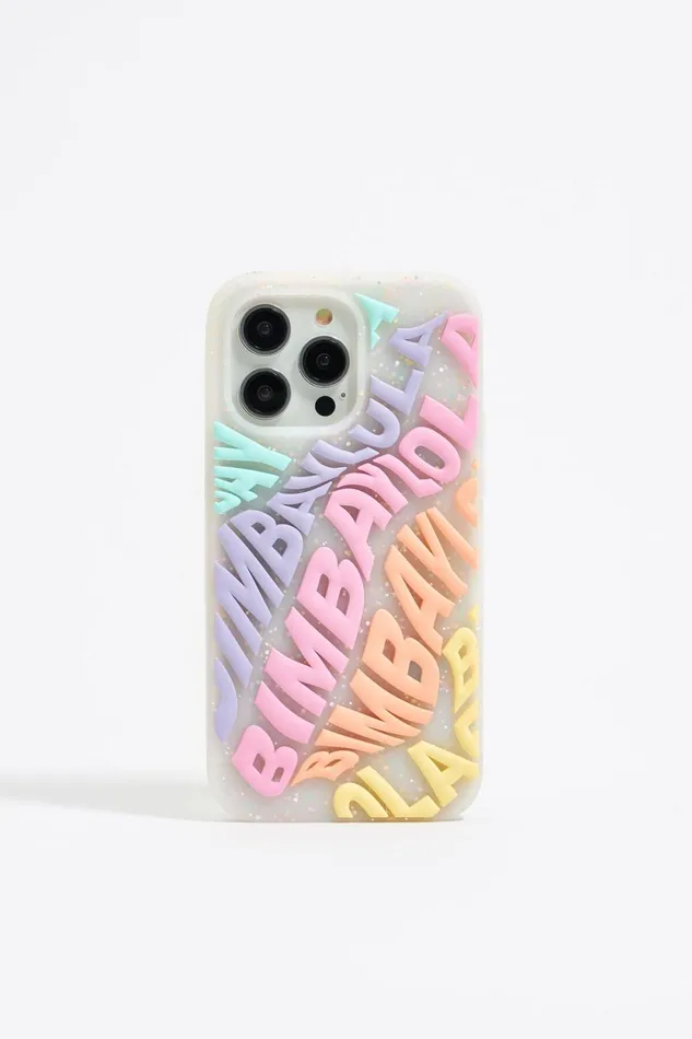 Multicolored Logo Silicone IPhone 15 Pro Max Case Lilac Women Bimba Y Lola Phone Cases Multicolored Logo Silicone IPhone 15 Pro Max Case Lilac Women Bimba Y Lola Phone Cases