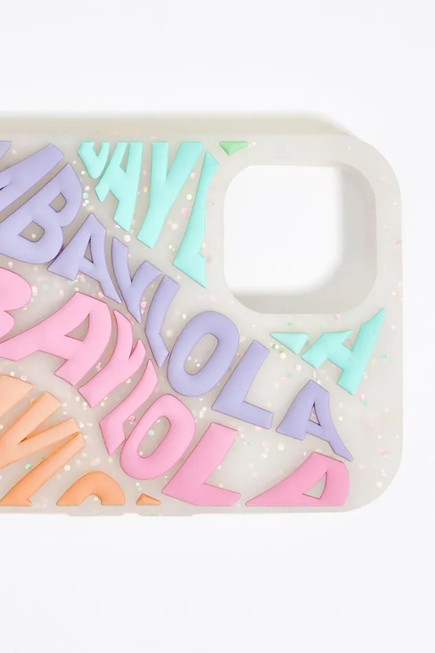 Multicolored Logo Silicone IPhone 15 Pro Max Case Lilac Women Bimba Y Lola Phone Cases Multicolored Logo Silicone IPhone 15 Pro Max Case Lilac Women Bimba Y Lola Phone Cases