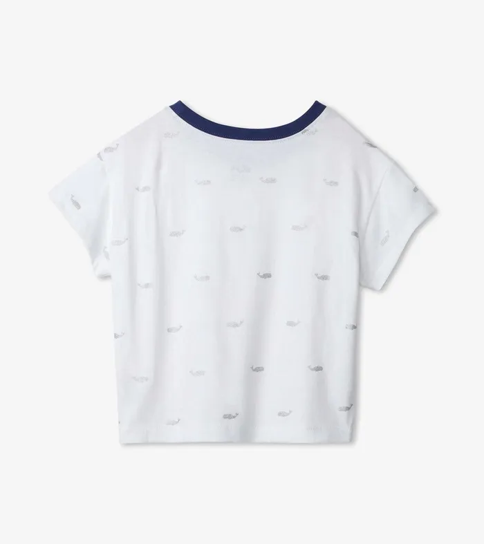 Nautical Anchors Pleated Slouchy Tee Hatley