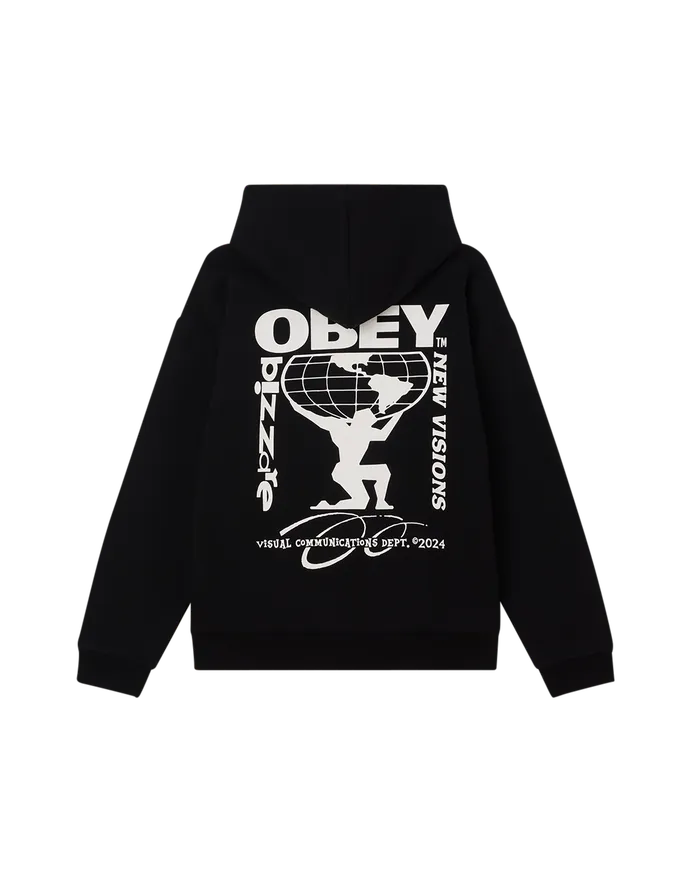 NEW VISIONS PULLOVER Black SWEATSHIRTS OBEY Clothing Men