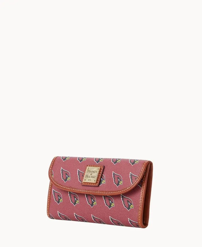 NFL AZ Cardinals Continental Clutch Cardinals ManWoman Dooney and Bourke Wallets NFL AZ Cardinals Continental Clutch Cardinals ManWoman Dooney and Bourke Wallets