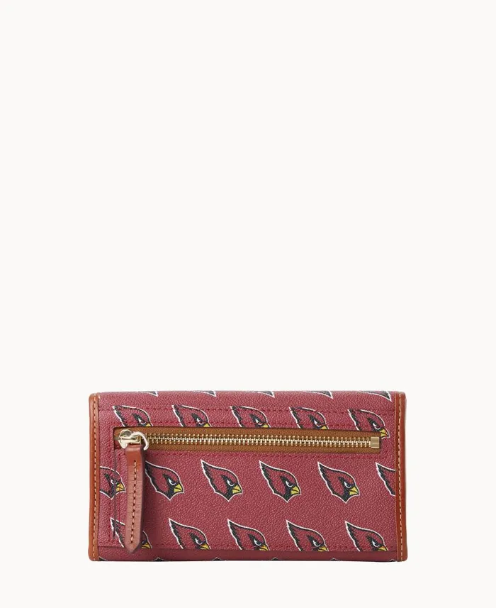 NFL AZ Cardinals Continental Clutch Cardinals ManWoman Dooney and Bourke Wallets NFL AZ Cardinals Continental Clutch Cardinals ManWoman Dooney and Bourke Wallets