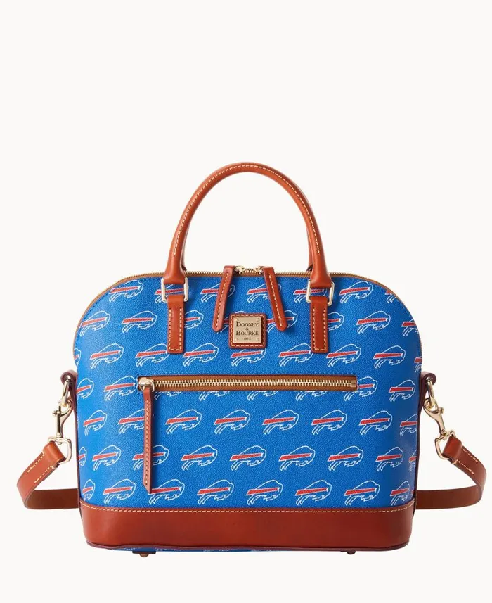 NFL Bills Domed Zip Satchel Bills Woman Dooney and Bourke Satchels