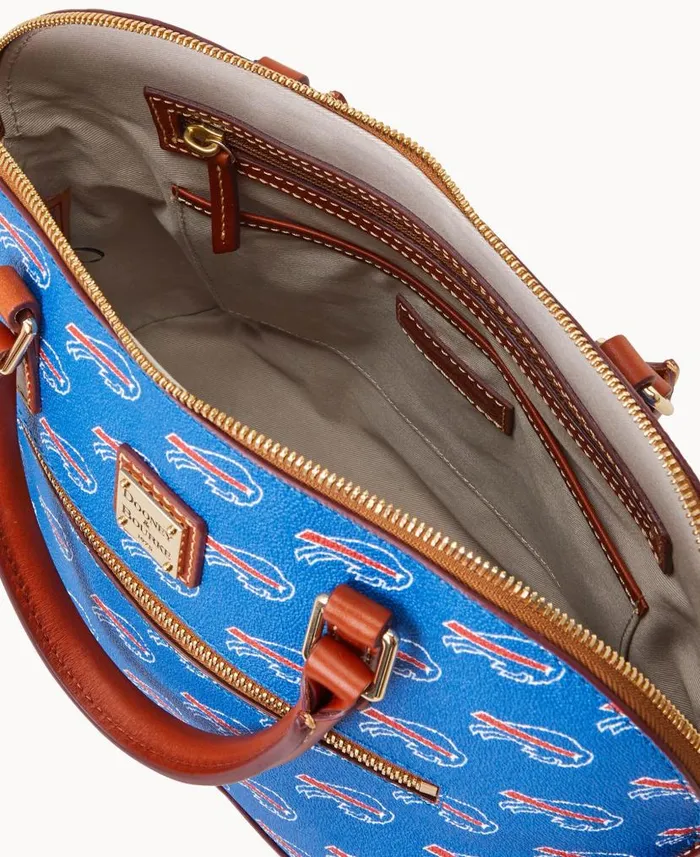 NFL Bills Domed Zip Satchel Bills Woman Dooney and Bourke Satchels NFL Bills Domed Zip Satchel Bills Woman Dooney and Bourke Satchels