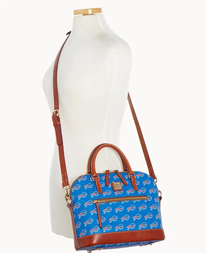 NFL Bills Domed Zip Satchel Bills Woman Dooney and Bourke Satchels NFL Bills Domed Zip Satchel Bills Woman Dooney and Bourke Satchels