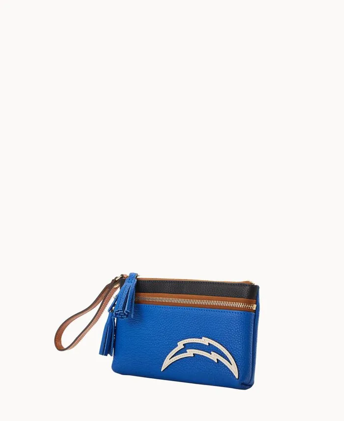 NFL Chargers Double Zip Wristlet Chargers ManWoman Dooney and Bourke Wallets NFL Chargers Double Zip Wristlet Chargers ManWoman Dooney and Bourke Wallets