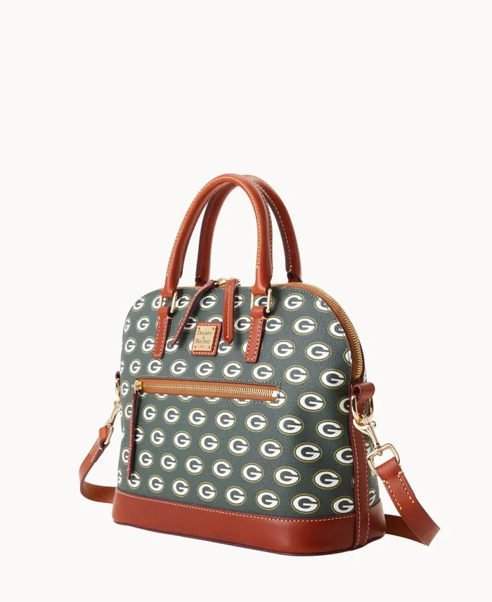 NFL Packers Domed Zip Satchel Packers Woman Dooney and Bourke Satchels NFL Packers Domed Zip Satchel Packers Woman Dooney and Bourke Satchels