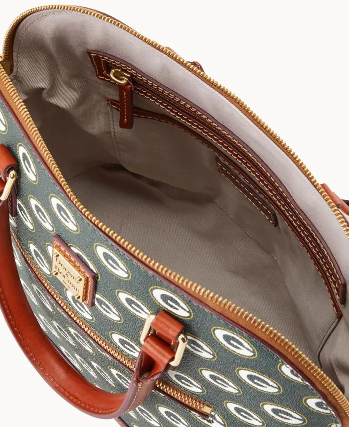 NFL Packers Domed Zip Satchel Packers Woman Dooney and Bourke Satchels NFL Packers Domed Zip Satchel Packers Woman Dooney and Bourke Satchels