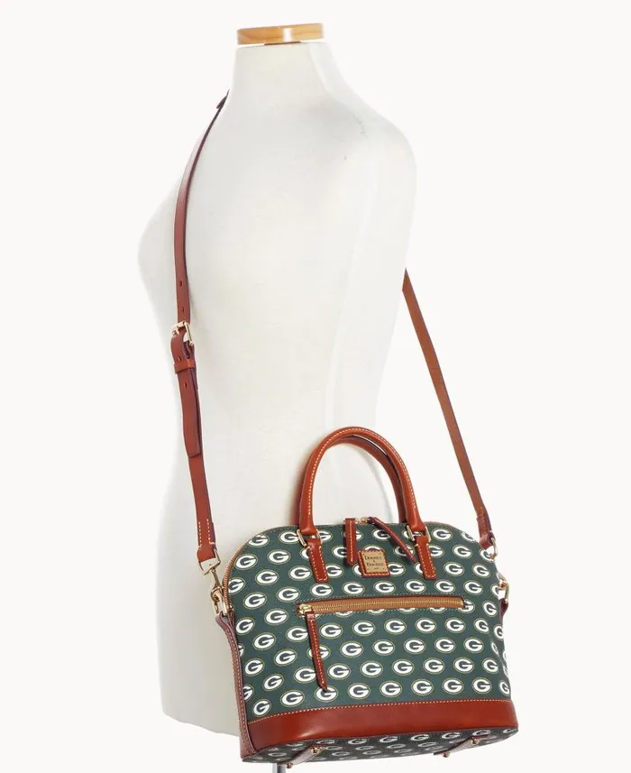 NFL Packers Domed Zip Satchel Packers Woman Dooney and Bourke Satchels NFL Packers Domed Zip Satchel Packers Woman Dooney and Bourke Satchels