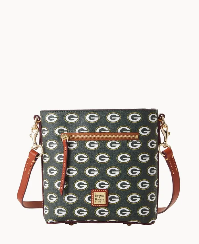 NFL Packers Small Zip Crossbody Packers Woman Dooney and Bourke Crossbodies