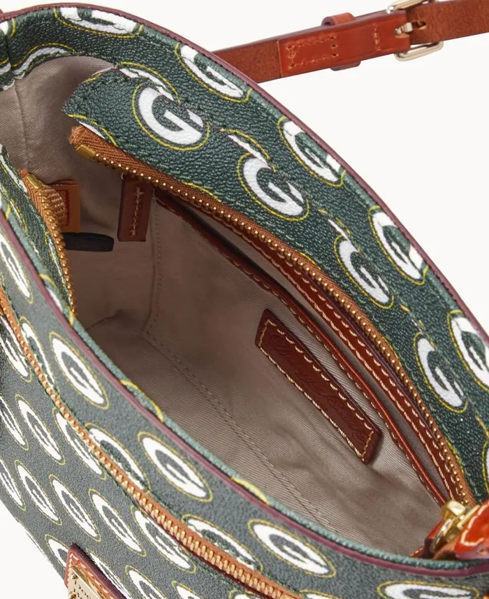 NFL Packers Small Zip Crossbody Packers Woman Dooney and Bourke Crossbodies NFL Packers Small Zip Crossbody Packers Woman Dooney and Bourke Crossbodies