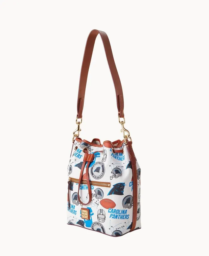 NFL Panthers Drawstring Panthers Woman Dooney and Bourke Shoulder Bags NFL Panthers Drawstring Panthers Woman Dooney and Bourke Shoulder Bags