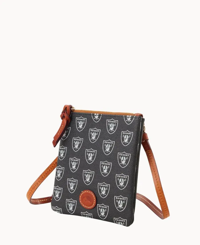 NFL Raiders Small North South Top Zip Crossbody Raiders Woman Dooney and Bourke Crossbodies NFL Raiders Small North South Top Zip Crossbody Raiders Woman Dooney and Bourke Crossbodies