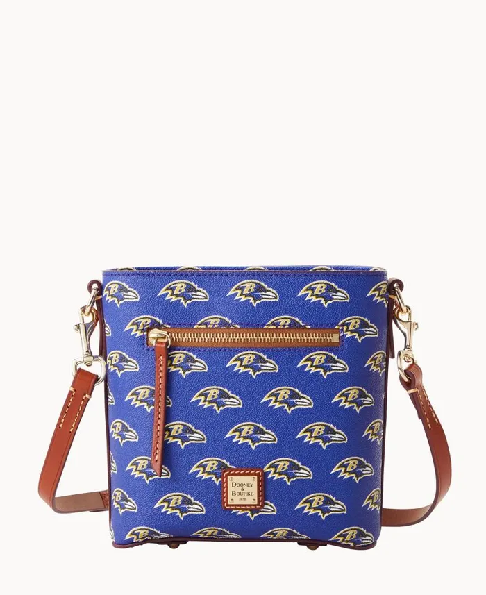 NFL Ravens Small Zip Crossbody Ravens Woman Dooney and Bourke Crossbodies