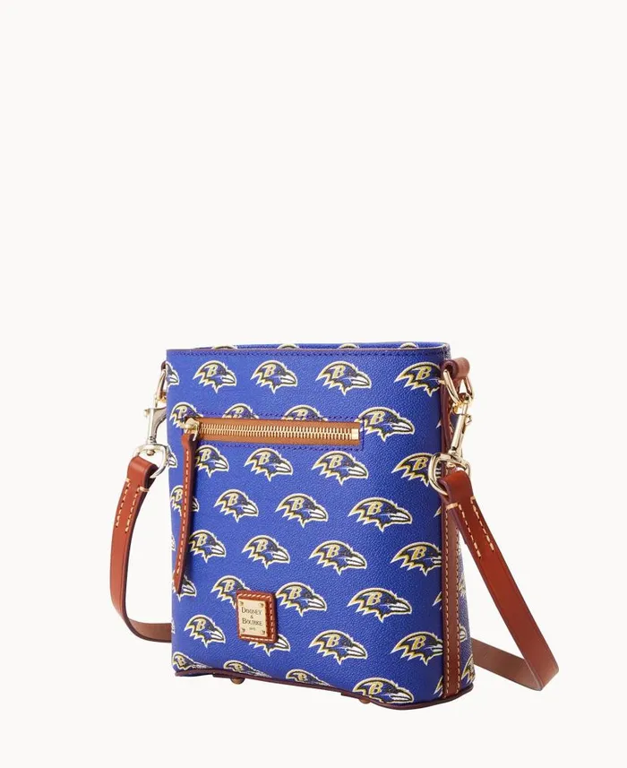 NFL Ravens Small Zip Crossbody Ravens Woman Dooney and Bourke Crossbodies NFL Ravens Small Zip Crossbody Ravens Woman Dooney and Bourke Crossbodies