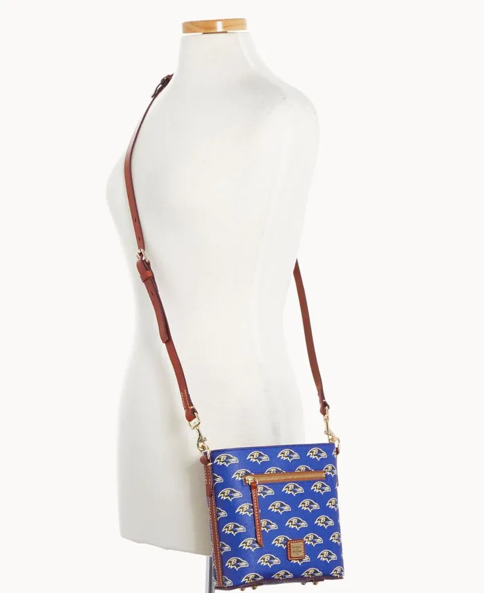 NFL Ravens Small Zip Crossbody Ravens Woman Dooney and Bourke Crossbodies NFL Ravens Small Zip Crossbody Ravens Woman Dooney and Bourke Crossbodies