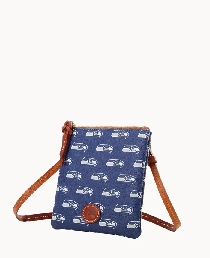 NFL Seahawks Small North South Top Zip Crossbody Seahawks Woman Dooney and Bourke Crossbodies NFL Seahawks Small North South Top Zip Crossbody Seahawks Woman Dooney and Bourke Crossbodies