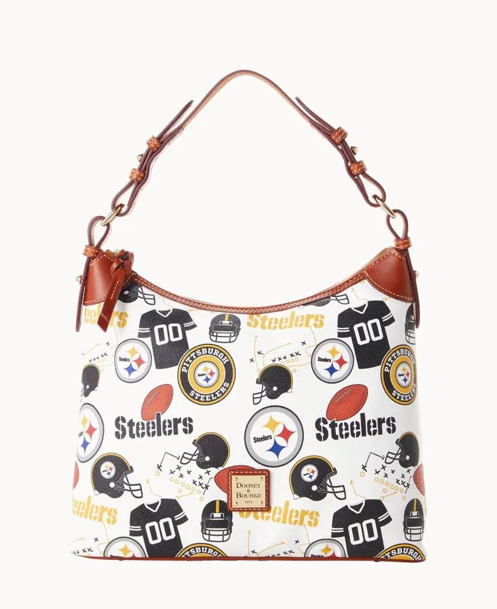 NFL Steelers Hobo Steelers Woman Dooney and Bourke Shoulder Bags
