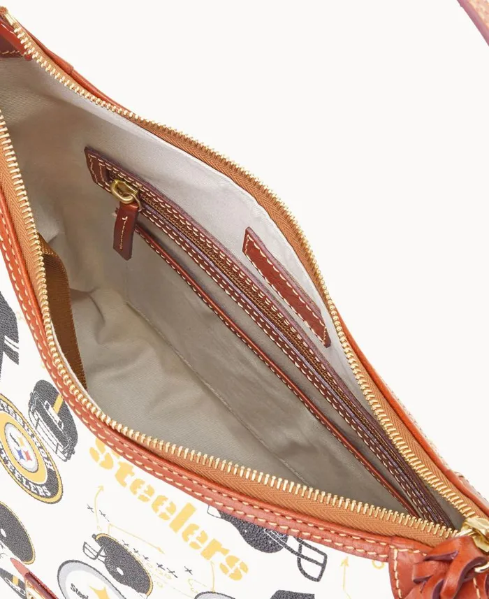NFL Steelers Hobo Steelers Woman Dooney and Bourke Shoulder Bags NFL Steelers Hobo Steelers Woman Dooney and Bourke Shoulder Bags