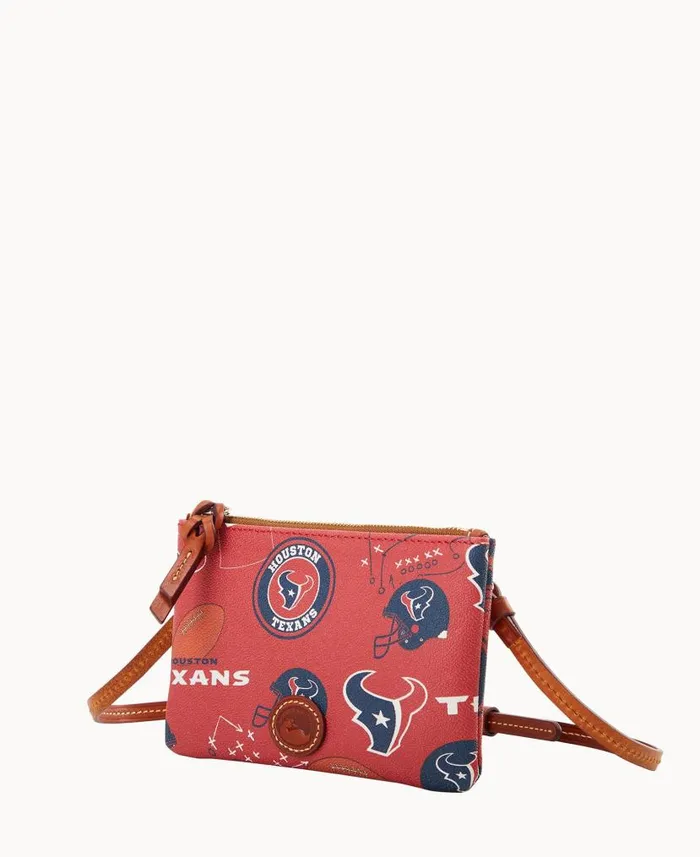 NFL Texans Top Zip Crossbody Texans Woman Dooney and Bourke Crossbodies NFL Texans Top Zip Crossbody Texans Woman Dooney and Bourke Crossbodies