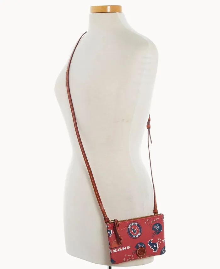 NFL Texans Top Zip Crossbody Texans Woman Dooney and Bourke Crossbodies NFL Texans Top Zip Crossbody Texans Woman Dooney and Bourke Crossbodies