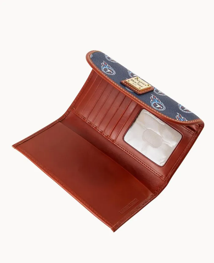 NFL Titans Continental Clutch Titans ManWoman Dooney and Bourke Wallets NFL Titans Continental Clutch Titans ManWoman Dooney and Bourke Wallets
