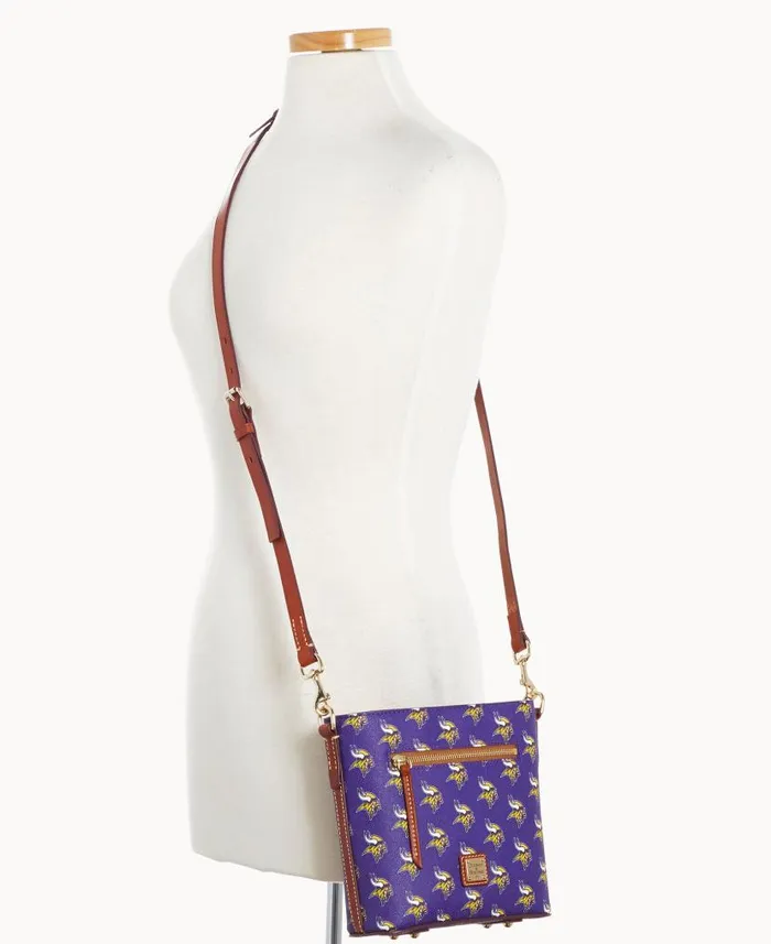 NFL Vikings Small Zip Crossbody Vikings Woman Dooney and Bourke Crossbodies NFL Vikings Small Zip Crossbody Vikings Woman Dooney and Bourke Crossbodies