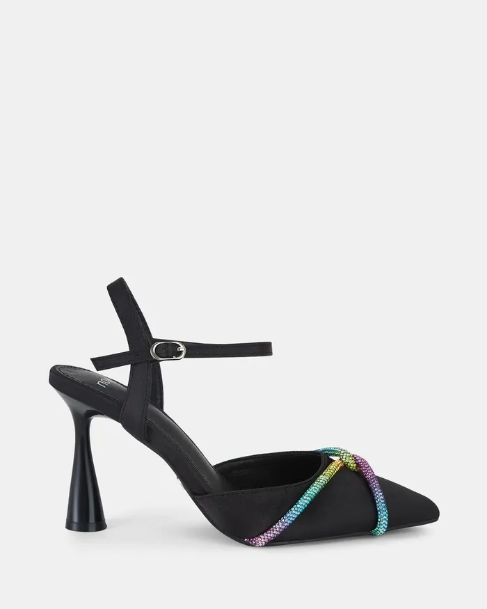 NOVO Shoes Party Women YOWIE BLACK Closed Toe Heels