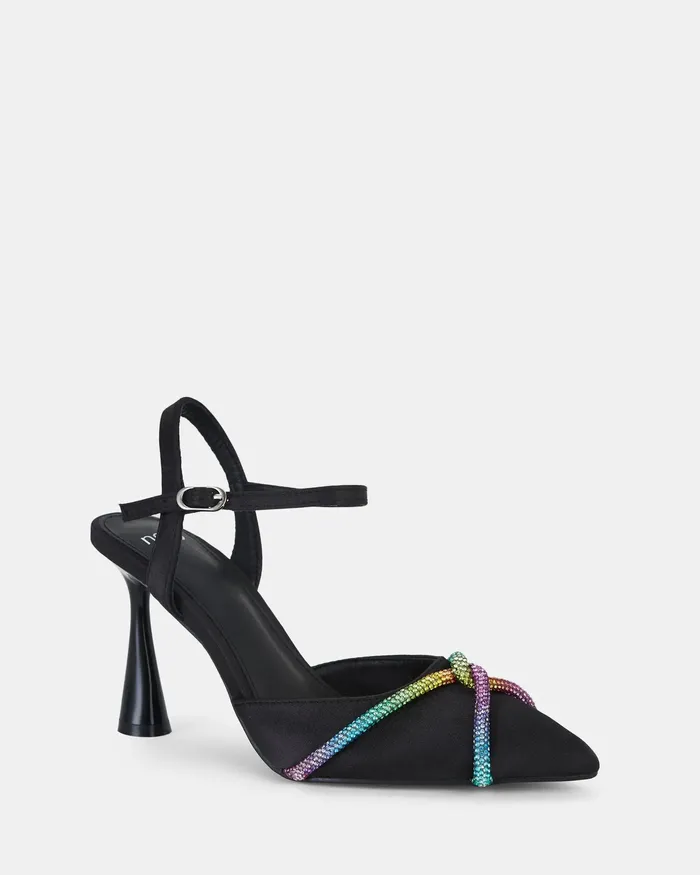 NOVO Shoes Party Women YOWIE BLACK Closed Toe Heels