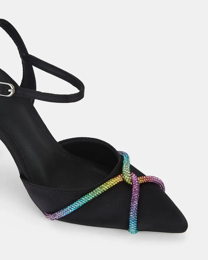 NOVO Shoes Party Women YOWIE BLACK Closed Toe Heels