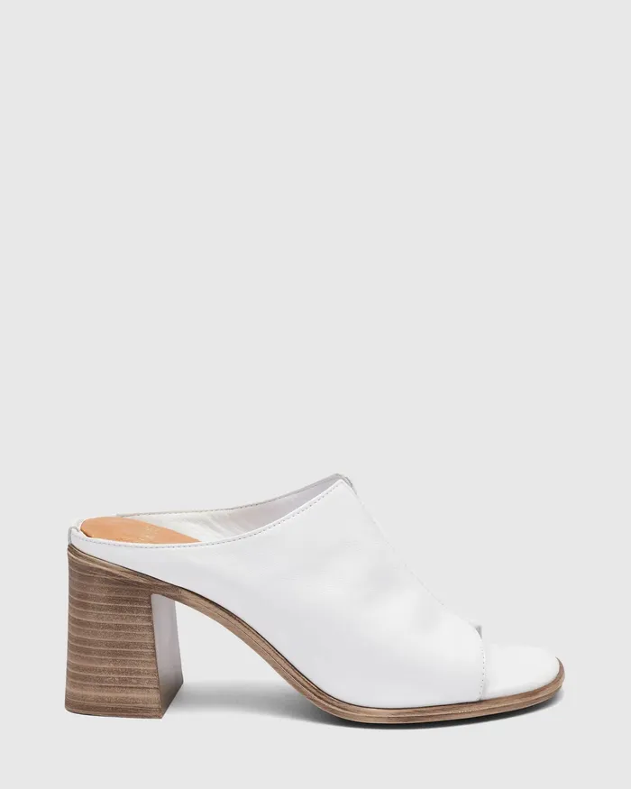 NOVO Shoes Peep Toes Women VIVIEN WHITE Open Toe Heels